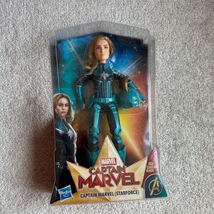 Captain Marvel Starforce Super Hero Doll with Helmet Accessory Hasbro